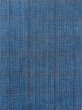Photo5: M0620K Used Japanese men Dark Blue Women's Yukata / Cotton. Plaid Checks   (Grade C) (5)