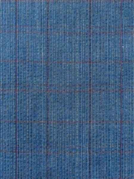 Photo5: M0620K Used Japanese men Dark Blue Women's Yukata / Cotton. Plaid Checks   (Grade C) (5)