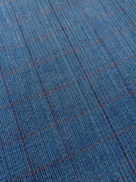 Photo8: M0620K Used Japanese men Dark Blue Women's Yukata / Cotton. Plaid Checks   (Grade C) (8)