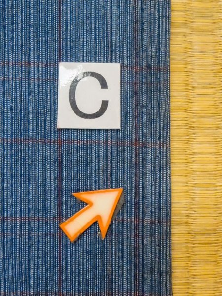 Photo14: M0620K Used Japanese men Dark Blue Women's Yukata / Cotton. Plaid Checks   (Grade C) (14)