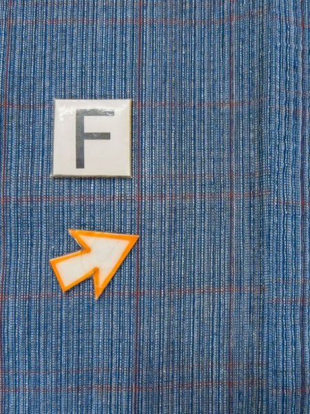 Photo17: M0620K Used Japanese men Dark Blue Women's Yukata / Cotton. Plaid Checks   (Grade C) (17)