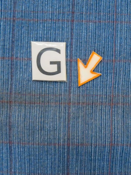 Photo18: M0620K Used Japanese men Dark Blue Women's Yukata / Cotton. Plaid Checks   (Grade C) (18)