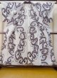 Photo2: M0620L Used Japanese men  Black Women's Yukata / Cotton/hemp Stripes,   (Grade C) (2)