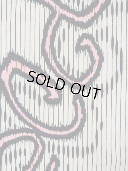 Photo3: M0620L Used Japanese men  Black Women's Yukata / Cotton/hemp Stripes,   (Grade C) (3)