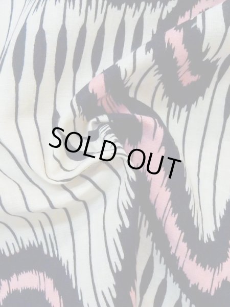 Photo6: M0620L Used Japanese men  Black Women's Yukata / Cotton/hemp Stripes,   (Grade C) (6)