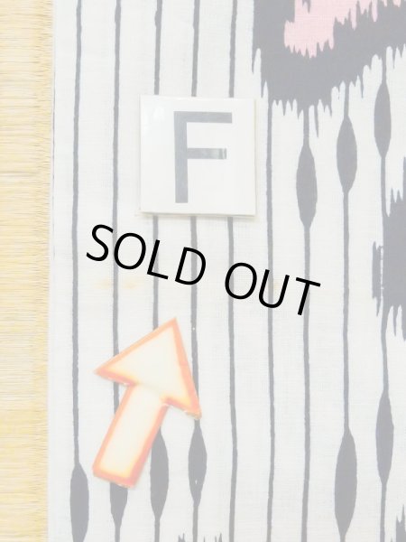 Photo13: M0620L Used Japanese men  Black Women's Yukata / Cotton/hemp Stripes,   (Grade C) (13)