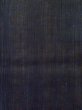 Photo4: M0620M Used Japanese men Dark Black Men's Yukata / Linen. Stripes The right side sleeve is missing.  (Grade D) (4)
