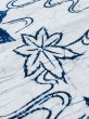 Photo8: M0620O Used Japanese men  White Men's Yukata / Cotton/hemp MOMIJI maple leaf,   (Grade C) (8)