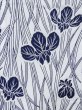 Photo3: M0620P Used Japanese men  White Women's Yukata / Cotton. Iris   (Grade C) (3)