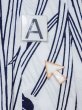 Photo14: M0620P Used Japanese men  White Women's Yukata / Cotton. Iris   (Grade C) (14)