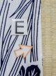 Photo18: M0620P Used Japanese men  White Women's Yukata / Cotton. Iris   (Grade C) (18)