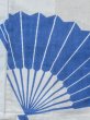 Photo7: M0620Q Used Japanese women  White YUKATA summer(made in Japan) / Cotton. Folding fan   (Grade C) (7)