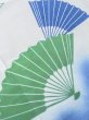 Photo10: M0620Q Used Japanese men  White Men's Yukata / Cotton. Folding fan   (Grade C) (10)