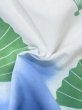 Photo11: M0620Q Used Japanese men  White Men's Yukata / Cotton. Folding fan   (Grade C) (11)