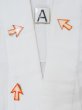 Photo14: M0620Q Used Japanese men  White Men's Yukata / Cotton. Folding fan   (Grade C) (14)