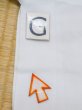 Photo19: M0620Q Used Japanese men  White Men's Yukata / Cotton. Folding fan   (Grade C) (19)