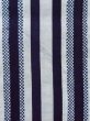 Photo7: M0620S Used Japanese men  White Men's Yukata / Cotton/hemp Folding fan,   (Grade C) (7)