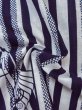 Photo11: M0620S Used Japanese men  White Men's Yukata / Cotton/hemp Folding fan,   (Grade C) (11)