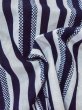 Photo12: M0620S Used Japanese men  White Men's Yukata / Cotton/hemp Folding fan,   (Grade C) (12)
