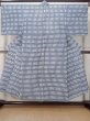 Photo1: M0620T Used Japanese men  White Women's Yukata / Cotton/hemp Abstract pattern   (Grade C) (1)