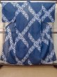 Photo1: Mint M0620U Used Japanese men  Navy Blue YUKATA summer(made in Other than Japan) / Cotton. Abstract pattern   (Grade A) (1)
