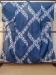 Photo1: Mint M0620U Used Japanese men  Navy Blue Men's Yukata / Cotton. Abstract pattern   (Grade A) (1)