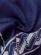 Photo9: Mint M0620U Used Japanese men  Navy Blue YUKATA summer(made in Other than Japan) / Cotton. Abstract pattern   (Grade A) (9)