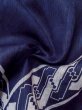 Photo9: Mint M0620U Used Japanese men  Navy Blue Men's Yukata / Cotton. Abstract pattern   (Grade A) (9)