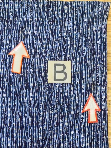 Photo13: M0620V Used Japanese men  Light Blue Men's Yukata / Cotton. Plaid Checks,   (Grade C) (13)