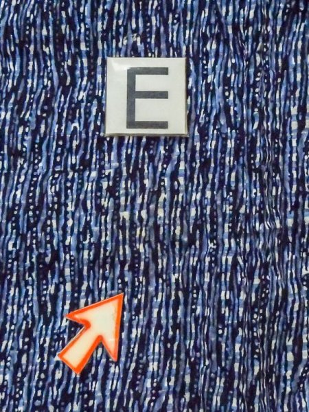 Photo16: M0620V Used Japanese men  Light Blue Men's Yukata / Cotton. Plaid Checks,   (Grade C) (16)