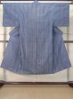 Photo1: M0620W Used Japanese men  Indigo Blue Men's Yukata / Cotton. Bamboo   , Brand: Chikusen  (Grade B) (1)
