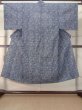 Photo1: M0620X Used Japanese men  Gray YUKATA summer(made in Japan) / Cotton/hemp Plaid Checks,   (Grade C) (1)