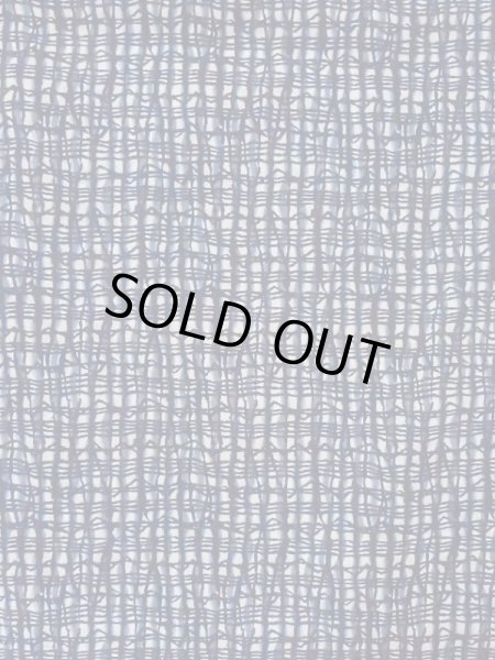Photo4: M0620X Used Japanese men  Gray Men's Yukata / Cotton/hemp Plaid Checks,   (Grade C) (4)