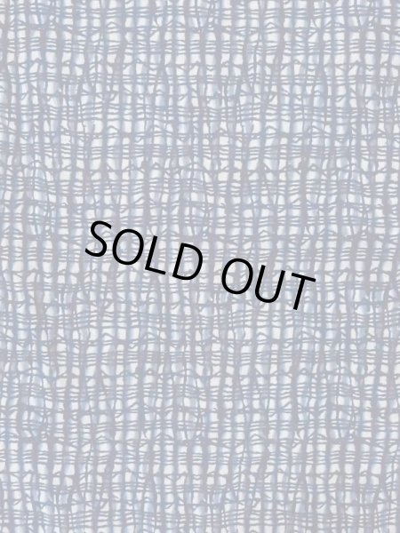 Photo5: M0620X Used Japanese men  Gray Men's Yukata / Cotton/hemp Plaid Checks,   (Grade C) (5)