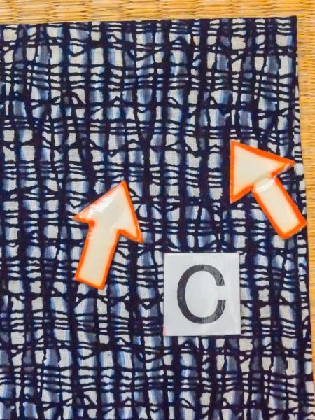 Photo13: M0620X Used Japanese men  Gray Men's Yukata / Cotton/hemp Plaid Checks,   (Grade C) (13)