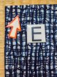 Photo15: M0620X Used Japanese men  Gray Men's Yukata / Cotton/hemp Plaid Checks,   (Grade C) (15)