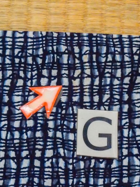 Photo18: M0620X Used Japanese men  Gray Men's Yukata / Cotton/hemp Plaid Checks,   (Grade C) (18)