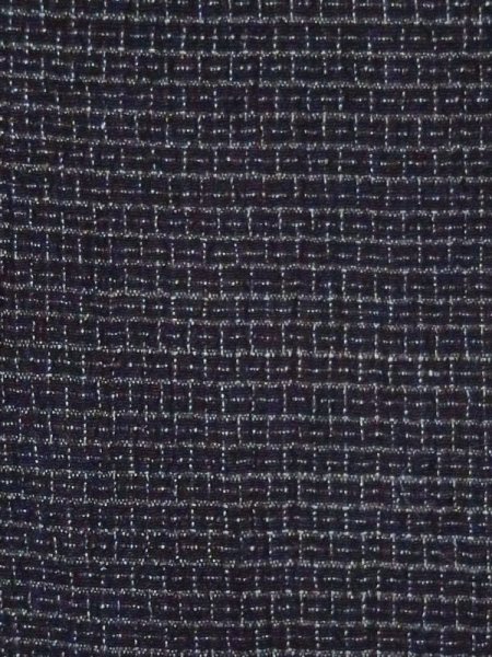 Photo6: M0620Y Used Japanese men  Black Men's Yukata / Silk. Tortoise-shell pattern(Hexagonal pattern)   (Grade C) (6)