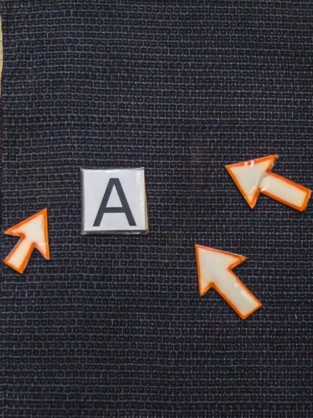 Photo12: M0620Y Used Japanese men  Black Men's Yukata / Silk. Tortoise-shell pattern(Hexagonal pattern)   (Grade C) (12)