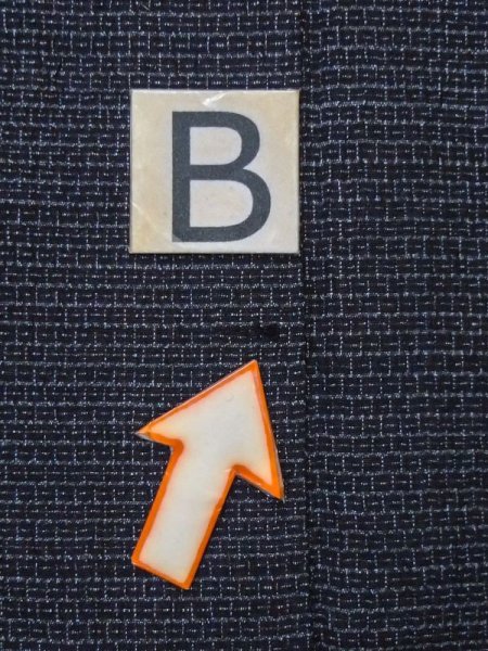 Photo13: M0620Y Used Japanese men  Black Men's Yukata / Silk. Tortoise-shell pattern(Hexagonal pattern)   (Grade C) (13)