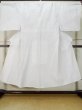 Photo1: M0620Z Used Japanese men  White Men's Yukata / Cotton. Parallel Cross   (Grade D) (1)