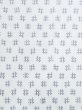 Photo5: M0620Z Used Japanese men  White Men's Yukata / Cotton. Parallel Cross   (Grade D) (5)