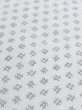 Photo8: M0620Z Used Japanese men  White Men's Yukata / Cotton. Parallel Cross   (Grade D) (8)
