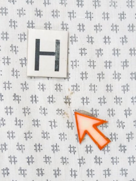 Photo19: M0620Z Used Japanese men  White Men's Yukata / Cotton. Parallel Cross   (Grade D) (19)