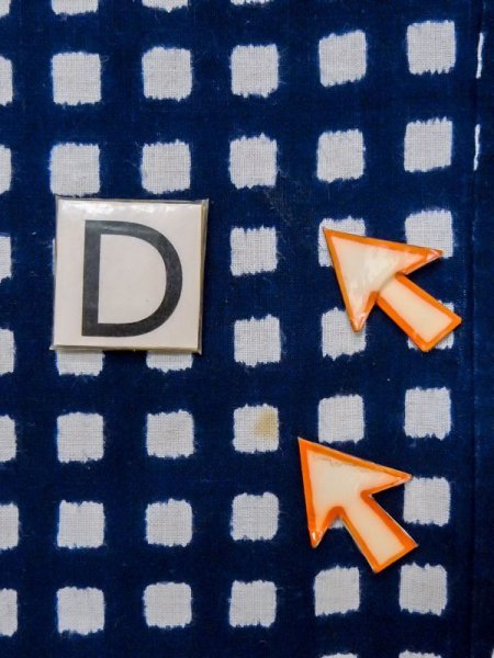 Photo15: M0621A Used Japanese men  White Men's Yukata / Cotton/hemp Plaid Checks   (Grade D) (15)