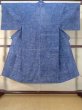 Photo1: M0621B Used Japanese men  Navy Blue YUKATA summer(made in Japan) / Cotton/hemp Plaid Checks,   (Grade C) (1)