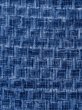 Photo5: M0621B Used Japanese men  Navy Blue Men's Yukata / Cotton/hemp Plaid Checks,   (Grade C) (5)