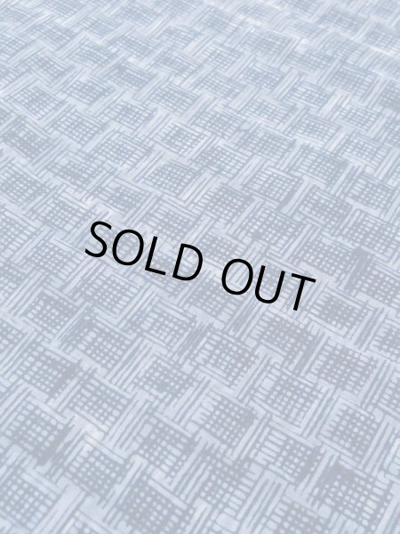 Photo7: M0621B Used Japanese men  Navy Blue Men's Yukata / Cotton/hemp Plaid Checks,   (Grade C) (7)