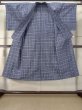 Photo2: Mint M0621C Used Japanese men  Blue YUKATA summer(made in Japan) / Cotton/hemp Plaid Checks   (Grade A) (2)