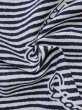 Photo10: M0621D Used Japanese men  White Men's Yukata / Cotton. Stripes, It looks like a Giants novelty.  (Grade C) (10)